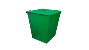 Металлический контейнер для мусора 0,75 м3 (с крышкой без колес)